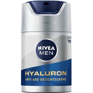 NIVEA Men - Anti-Age Hyaluron Gezichtcrème - 6 x 50 ml - SPF 15 - Voordeelverpakking