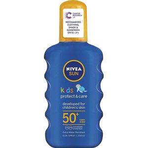 Nivea Sun Kids Kinder Gekleurde Bruiningsspray SPF 50+ 200 ml