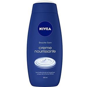 NIVEA Douche Crème (1 x 500 ml), lichaamscrème met unieke geur van Nivea crème, hydraterende en voedende verzorging voor zeer droge huid