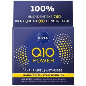 NIVEA Q10 POWER Anti-Rimpel Nachtcrème - Alle huidtypen - Crème Verrijkt met Q10 en creatine - 50 ml
