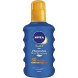 Nivea Sun Zonnespray per stuk (1 x 200 ml), vochtinbrengende zonnecrème-spray met SPF 30, voedende en waterbestendige zonnelotion