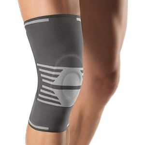 Bort Kniebrace met Compressie – Activemed – Kniebandage met Pelotte – Artrose, Instabiliteit, Oedeem – Maat Small – Mineraalgrijs - Maat 6+