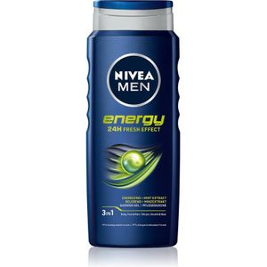 NIVEA MEN Energy 24 H Fresh Effect 3-in-1 douchegel voor heren, 500 ml