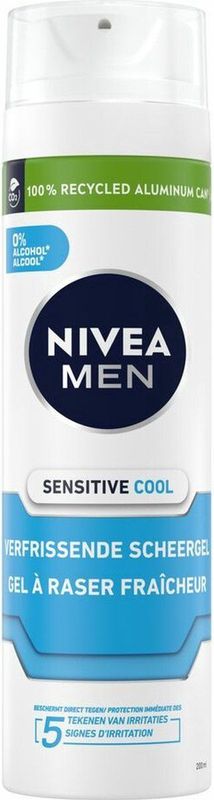 Nivea For men scheergel sensitive cooling 200ml