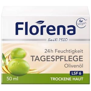 Florena Dagcrème met olijfolie, gezichtscrème, per stuk verpakt (1 x 50 ml)