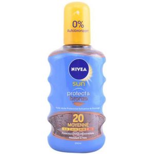 Zonnebrandolie Nivea Protect & Bronze 200 ml Spf 20 Spray