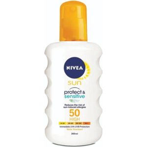 Nivea Sun Protect & Sensitive Zonnespray SPF 50 200 ml