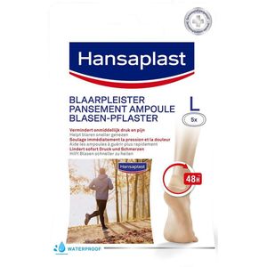 Hansaplast - Blaarpleister Groot - Pleister - Transparant - Hydrocolloid Gelkussen
