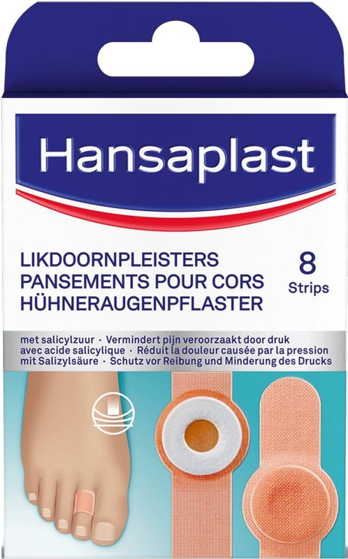 Hansaplast Likdoornpleisters Pleisters - Voet Verzorging - Likdoorn Verzorging - Eksteroog Pleister - Eeltpit - 8 Stuks