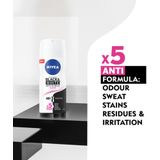 NIVEA Invisible For Black & White Clear - 100 ml - Pocketsize - Deodorant Spray