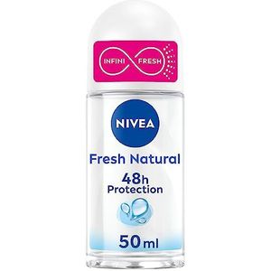 NIVEA Bola Fresh Natural 0% deodorant voor dames, 48 uur werkzaamheid, langdurige frisse oksels, anti-transpirant, aluminiumvrij, anti-transpirant, 1 x 50 ml, verpakking kan variëren