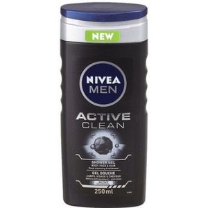 Nivea Active Clean douchegel for men (250 ml)