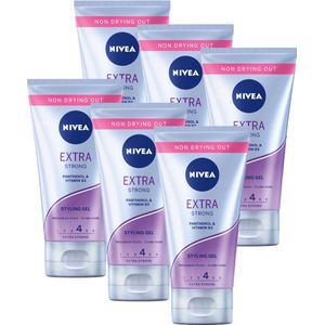 6x Nivea Gel Extra Strong 150 ml