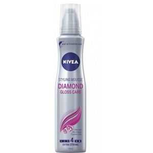 Nivea - Diamond Gloss Care - Styling Mousse - Kleurloos - Macadamia-Olie