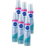 NIVEA Volume Care Styling Mousse - Haarmousse - 6 x 150 ml - Voordeelverpakking
