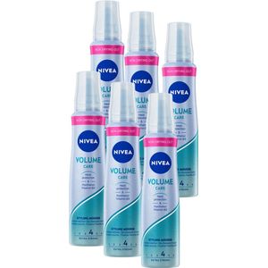 NIVEA Volume Care Styling Mousse - Haarmousse - 6 x 150 ml - Voordeelverpakking