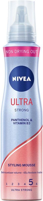 Nivea - Ultra Strong - Styling Mousse - 200ml - Hittebescherming