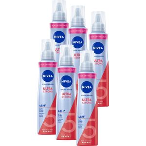 6x Nivea Haarmousse Ultra Strong 150 ml