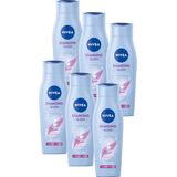 NIVEA Diamond Gloss Care Shampoo - 6 x 250 ml - Voordeelverpakking