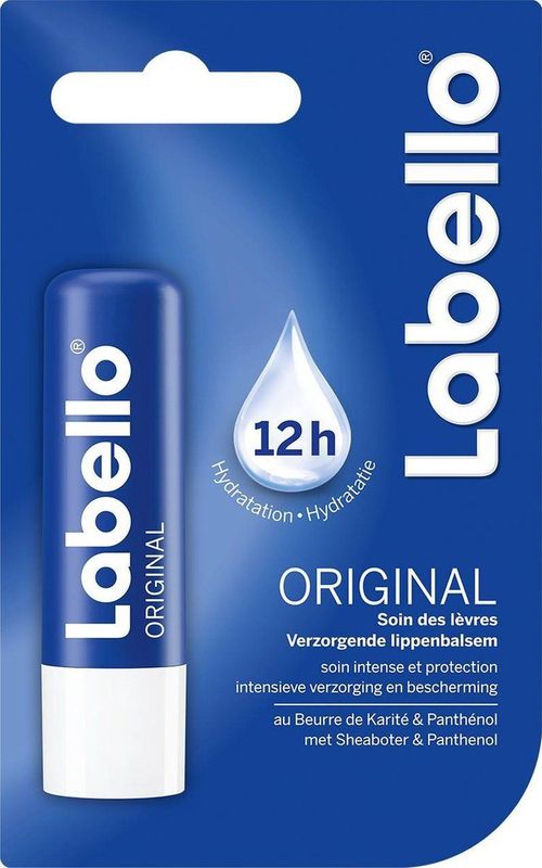 Labello - Original - Lippenbalsem - Kleurloos - Sheaboter & Panthenol