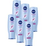 NIVEA Diamond Gloss Haar Conditioner - Met rozenolie - Voor normaal tot dof haar - Voordeelverpakking 6 x 200 ml