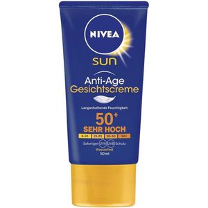 NIVEA Sun Anti-Age SPF 50 Zonnebrand Gezichtscrème - 50 ml