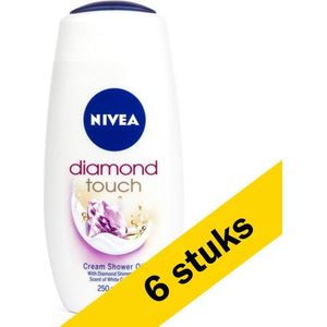 6x Nivea Diamond Touch douchegel (250 ml)