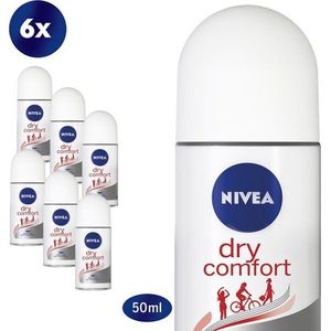 Nivea - Deodorant - Roller - Dry Comfort - 50ml x 6