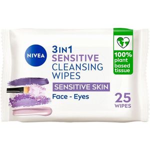 NIVEA - Sensitive Reinigingsdoekjes - 25 Stuks - Voor Gevoelige Huid