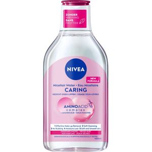 NIVEA Essentials Verzachtend & Verzorgend Micellair Water - Droge huid - Amandelolie - Aminozuren - Make up remover - Reinigingswater - Gezicht Wassen - 400 ml