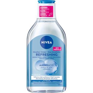 NIVEA Essentials Verfrissend & Verzorgend Micellair Water - Micellair water - Normale huid - Aminozuren - Vitamine E - 400 ml