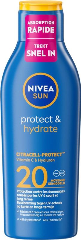 Nivea Zonnemelk Sun Protect & Hydrate SPF20 200 ml