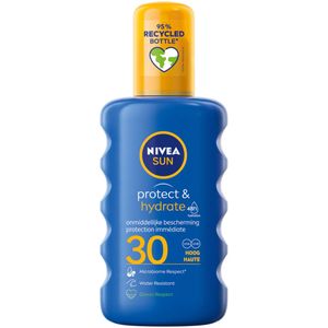NIVEA SUN Protect & Hydrate Zonnebrand Spray - SPF 30 - Beschermt en hydrateert - Met Vitamine E - 200 ml