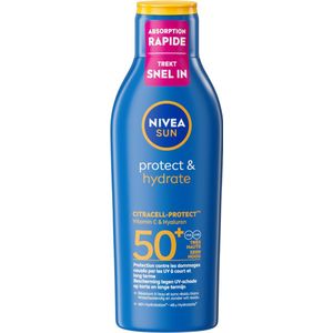 NIVEA SUN Protect & Hydrate zonnemelk - SPF 50 - Beschermt en hydrateert - 200 ml