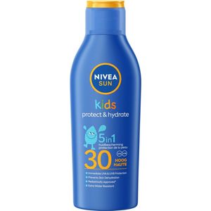 NIVEA SUN Kids Protect & Hydrate Zonnebrand - Zonnemelk - Hydrateert en beschermt - Zonbescherming - Voor Kinderen - SPF 30 - 200ml