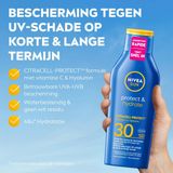 NIVEA SUN Protect & Hydrate Zonnecrème - SPF 30 - Beschermt en hydrateert - 400 ml