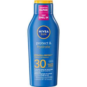NIVEA SUN Protect & Hydrate Zonnecrème - SPF 30 - Beschermt en hydrateert - 400 ml