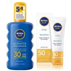 NIVEA - SUN Protect & Moisture - Zonnespray - SPF 30 - Waterproof - 95% Gerecycled