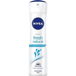 NIVEA Frisse natuurlijke deodorantspray in een verpakking van 1 x 150 ml, anti-transpirant deodorant voor een fris gevoel op de huid, aluminiumvrije deodorant met oceaanextracten