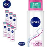 NIVEA Comforting Micellar Shampoo - Siliconenvrij - Voordeelverpakking 6x400ml