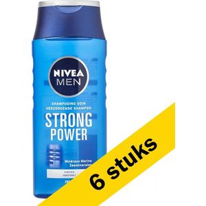 6x Nivea for Men Strong Power shampoo (250 ml)