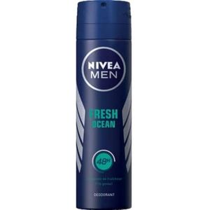 6x Nivea Men Deodorant Spray Ocean Fresh 150 ml