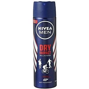 6x Nivea deodorant spray Dry Impact for men (150 ml)