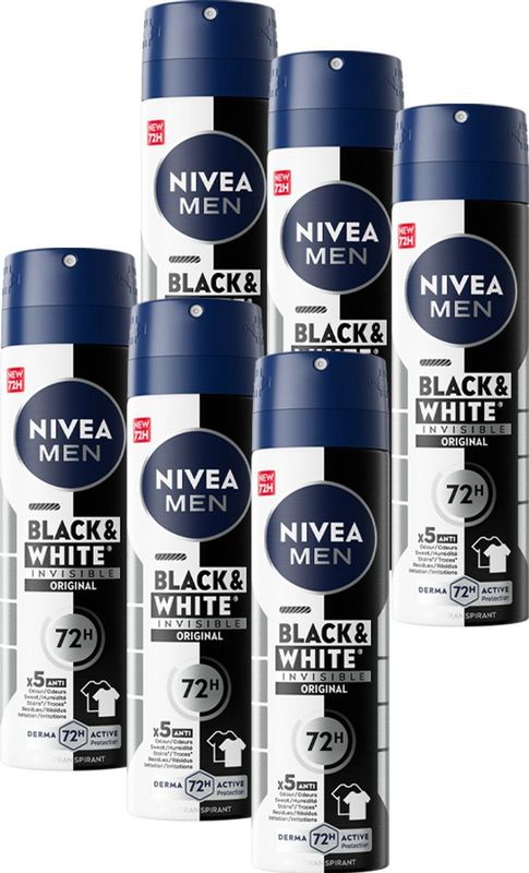 NIVEA - Invisible for Black & White - Anti-Transpirant Spray - 150ml - Alcoholvrij