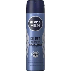 Nivea Men Deodorant Spray Silver Protect Polar Blue 150 ml