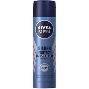 Nivea - Men Deodorant Spray - Silver Protect - Polar Blue - 150ml