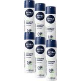 NIVEA MEN Sensitive Protect Deodorant Spray - Anti Transpirant Deo - Quick Dry - 6 x 150 ml - Voordeelverpakking