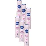 NIVEA Pearl & Beauty Deodorant Spray - Voor egale en gladde oksels - Met parelextracten - Beschermt 48 uur - 6 x 150 ml - Voordeelverpakking