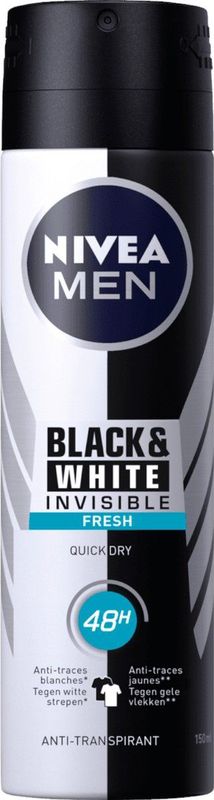 Nivea - Black & White Invisible Fresh - Deodorant Spray - 150ml