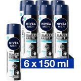 NIVEA - Deodorant Spray - Black & White Invisible - 150 ml - Multiverpakking